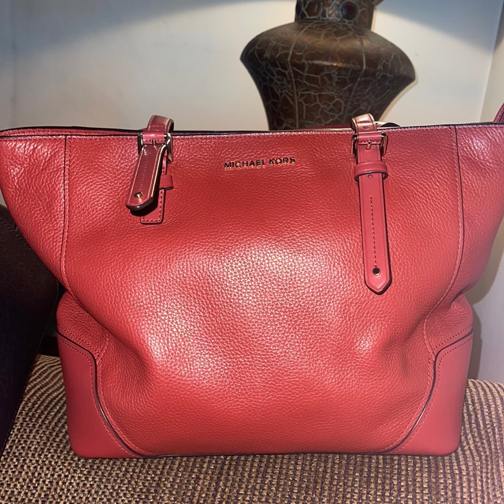 Michael Kors, dark tangerine, shoulder bag.